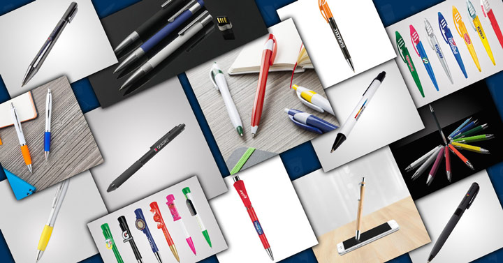 Advertising pens & pencils as business gifts.