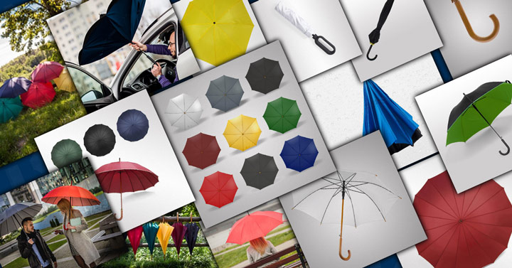 Advertising umbrellas with print. Great business gifts!
