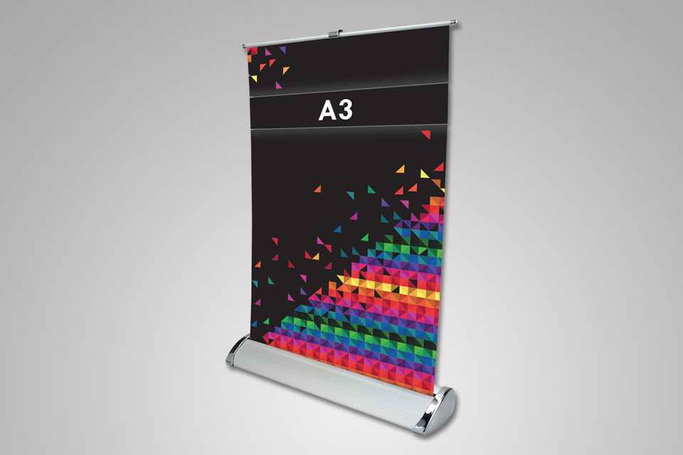 Roll Up Banner A3 - Stand-alone Roll-up Banner for Graphic Presentation