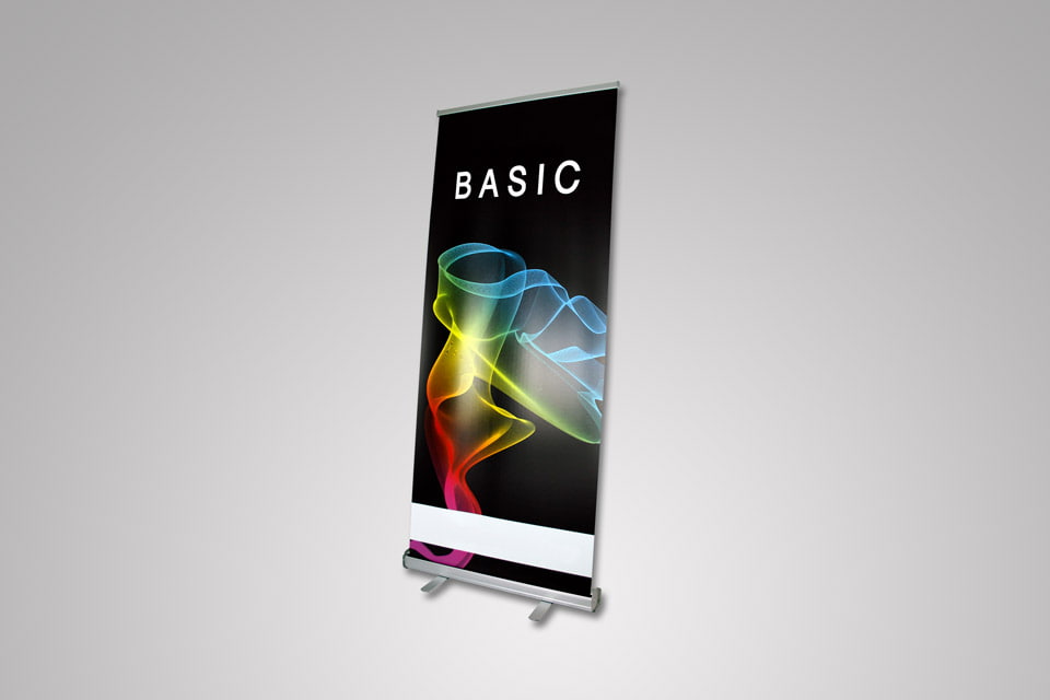Roll Up Banner Basic 200 × 85 cm - Samostojeći Roll-up baner za grafičku prezentaciju