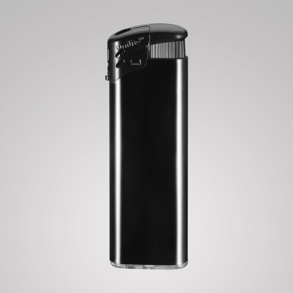 Upaljač Unilite U-828 HC - Promotivni elektronički upaljač dostupan u 6 boja s crnom kapicom