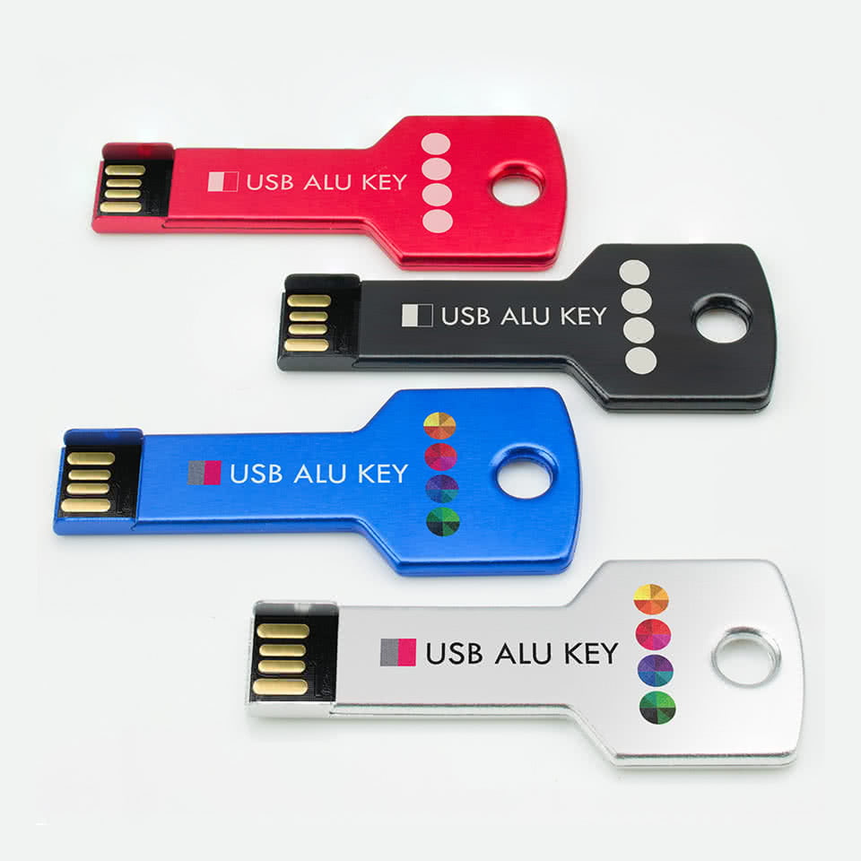 USB Alu Key - Aluminum USB Stick in 4 modern colors