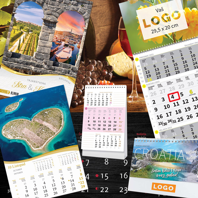 Calendars with printing - Calendars with printing